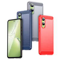 Coque de téléphone de haute qualité en TPU brossé, peinture UV, anti-chute, motif en fibre de carbone, couleur unie, pour OnePlus Nord CE4 Lite 13