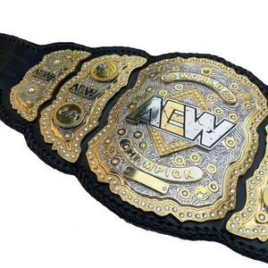 WWE World Heavyweight Championship Title Belt World Heavyweight Championship Big Gold Wrestling Belt Tamaño 4MM Adulto WWE Title - Product Image 2