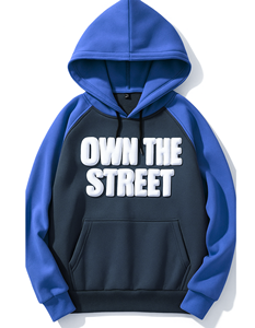 Sudadera con capucha de alta calidad Oversized Heavyweight Streetwear Pullover Sudadera de lana con bolsillo Logotipo personalizado para hombres - Product Image 6