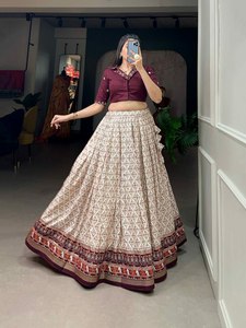 Dernier modèle Navratri Special Pur coton Chaniya Choli Lehenga Choli de l'exportateur et fournisseur indien Most Bulk Selling - Product Image 4