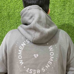 Sudadera con Capucha y Cremallera de Felpa Ecológica Impermeable, de Gran Tamaño, con Estampado Digital Personalizado de Algodón Mezclado de Alta Calidad, Novedad 2026 - Product Image 2