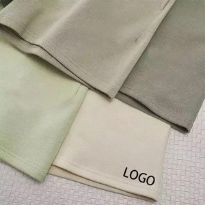 Wholesale Cotton Fleece Men's Cargo Shorts-Elastic Waist Quick Dry Breathable Custom Fashion Loose Fit Patch Pockets - Product Image 4