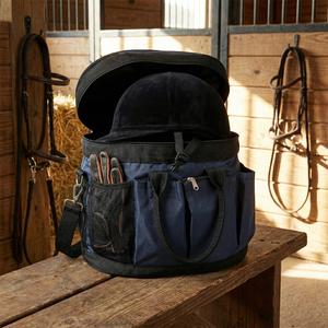 Sac de transport pour casque d'équitation en tissu Oxford durable et portable, 2-3 compartiments, résistant à l'eau, écologique, pour écurie - Product Image 3