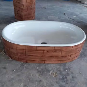 Dark choco oval shape table top basin lavabo luxury countertop ceramic wash basin bowl for bathroom - Product Image 4