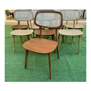 Muebles para el hogar Silla de estilo clásico Muebles de restaurante Apilable Café Plástico Ratán Silla de comedor para Decoración - Product Image 5