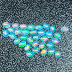 Piedra preciosa personalizada cabujón ovalado Multi ópalo etíope AAA calidad 100% piedra preciosa Natural para la fabricación de joyas proveedor Regular - Product Image 2