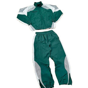 Ensemble de survêtement de jogging coupe-vent en nylon surdimensionné pour homme, poids lourd, taille plus, avec logo personnalisé brodé, style streetwear - Product Image 4