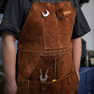 Durable Material Best Selling Comfortable Safety <b>Aprons</b> For <b>Men</b> Customized Design Leather Made Safety <b>Aprons</b> - Product Image 6