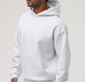 Vente en gros de sweats à capuche personnalisés pour hommes logo design surdimensionné 100% coton épaules tombantes sweat à capuche lourd streetwear expédition DDP - Product Image 3