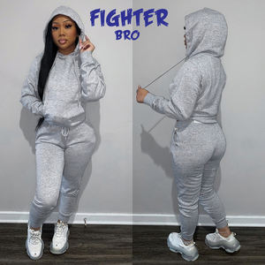 Women gym tracksuit modern <b>fit</b> with breathable quick dry fabric adjustable waist joggers and hoodie <b>perfect</b> for fitness - Product Image 2