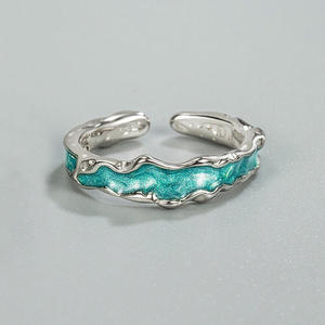 Jeulia Aurora Impression <b>Open</b> Design Sterling Silver Women's Eternity Band <b>Ring</b> - Product Image 3