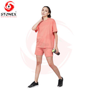 Conjunto de pantalones cortos para mujer, camiseta de estilo deportivo, novedad de verano 2024, conjunto de pantalones cortos para mujer, camisa suelta y pantalones cortos, conjunto de dos piezas - Product Image 1