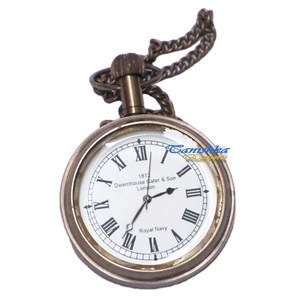 Designer Nautical Brass Antique Pocket Watch Decor Gift <b>Vintage</b> Style Pocket Watch Collectible Pocket Watch Baptism Gift - Product Image 1