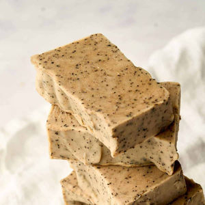 Huile de contrôle du savon personnalisée presse à froid faite à la main savon naturel cacao café ANGLE - Product Image 1