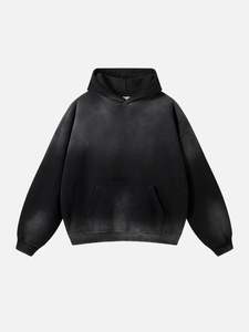 Sudaderas con Capucha, Sudadera Extra Grande, Sudadera con Capucha Lavada al Ácido, Sudadera Gruesa, Sudadera Vintage de Felpa de Algodón - Product Image 6