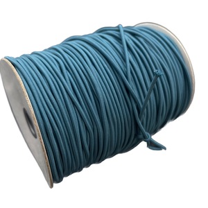 Haute résistance 3 mm bleu ciel rond élastique Polyester corde élastique rond coloré pour vêtements - Product Image 2