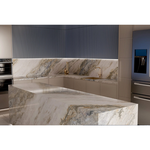 Apatit Printed Quartz Slab Kitchen Countertop <b>Vanity</b> Top 2cm 3cm Polished Prefabricated Stone For Construction Use - Product Image 1