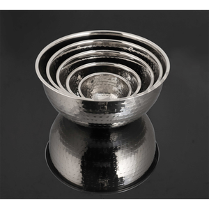 Bol de stockage martelé en métal de qualité supérieure fait à la main essentiel écologique pour une utilisation de mélange de cuisine - Product Image 2