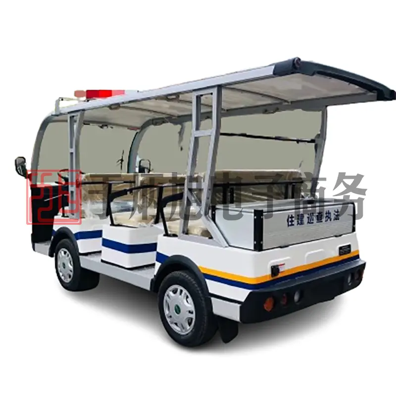 Made in China low price high quality solar electric bus scenic reception patrol sightseeing excursion shuttle buses