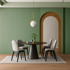 Heritage-Blend Modern PVC Moisture-Proof & Fireproof Decorative Wall <b>Panel</b> <b>for</b> Commerce & Office Building Spaces - Product Image 1