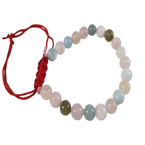 Belle Super Qualité Perles De Cristal Naturel Bracelet Pierre Semi-Précieuse Artisanat Morganite Chaîne Pierres Précieuses Quartz Agate Amour - Product Image 1