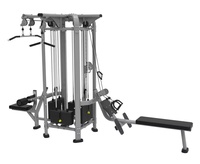 Máquina de entrenamiento multifuncional comercial de 4 estaciones con cable cruzado y pila de pesas para gimnasio