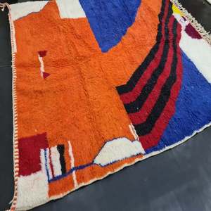 พรมทอมือพิมพ์ลายดีไซน์เนอร์หลายรูปแบบพรมผ้าฝ้าย100% สำหรับตกแต่งบ้านห้องนั่งเล่นและสวน - Product Image 1