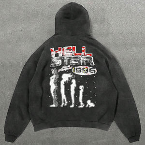 Sudadera con Capucha para Hombre de la Mejor Calidad, 100% Algodón, Lavada, Gruesa, Transpirable, Ecológica, para Otoño, Personalizada, Talla Grande, Térmica, OEM, ODM, MOQ Bajo - Product Image 3