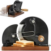 Máquina cortadora casera con grosor ajustable, rebanadora de acero inoxidable afilada