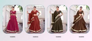 Designer Pure Chanderi Lehenga Choli avec un artisanat élégant parfait pour les mariages et les vêtements de fête disponibles au meilleur prix - Product Image 6