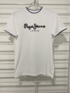 BD hommes décontracté coton à manches courtes T-Shirt 100% coton tricoté personnalisé solide motif broderie Patch ajustement régulier - Product Image 2