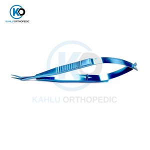 Ciseaux de chirurgie ophtalmique Vannas Instruments de microchirurgie ophtalmique en titane ciseaux de cornée droite gauche de KAHLU orthopédique - Product Image 2