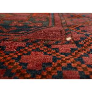 Alfombra Kiaan Grande de Lana Anudada a Mano, Diseño Geométrico Rojo Naranja, para Decoración de Sala de Estar, Pasillo, Modelo Paem-100, Rectangular - Product Image 3