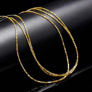 Perle de diamant jaune 1,5-2,5 mm, diamant naturel en vrac, cube de diamant jaune, produit diamant jaune - Product Image 1