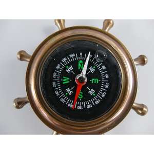 <b>Wooden</b> Ship <b>Wheel</b> Handcrafted Compass Natural Finished <b>Wooden</b> Nautical Ship <b>Wheel</b> Compass Souvenir Promotional Gift Cheap Price - Product Image 3