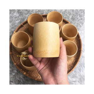 Tasse en bambou traditionnelle, tasse à boire naturelle faite à la main pour une utilisation polyvalente - Product Image 1
