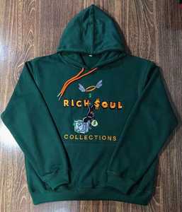 Sweat-shirt à capuche pour hommes, logo personnalisé, de haute qualité, blanc uni, surdimensionné, épaules tombantes, 280gsm - Product Image 2