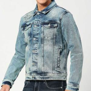 Veste en jean pour hommes coupe ajustée style bouton couvert vente en gros différentes couleurs vêtements vêtements veste en jean pour hommes - Product Image 2