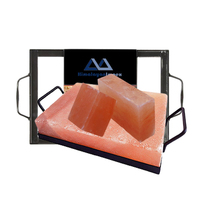 2025 carreaux de brique de sel rose de l'Himalaya naturel variétés rouge foncé pour l'artisanat, le sel de table brut, la lampe sculptée et la décoration