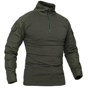 Conjunto de uniforme de combate táctico unisex, traje de camuflaje verde oliva con pantalones Cargo, chaqueta de entrenamiento de caza al aire libre, camisa, pantalón, Tops - Product Image 4