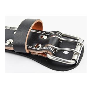 Venta directa de fábrica110cm, 120cm y 130cm levantamiento de pesas cinturones de cuero genuino A5 cinturón de peso de cuero cinturón de gimnasio - Product Image 4