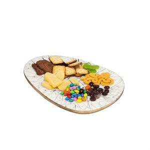 Fabriqué à la main moderne pour manguier bois plateau de service résine Art plateau décoratif polyvalent pour salle à manger cuisine décor à la maison pour - Product Image 6