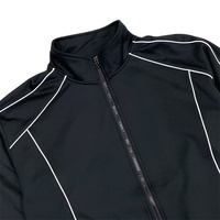 Ensemble de survêtement de course haute performance pour hommes, veste de sport et pantalon fuselé personnalisés avec broderie, ensemble d'entraînement respirant, vente en gros