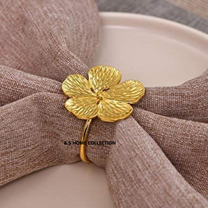 Anneau de serviette décoratif de bonne qualité, design feuille, tendance, forme personnalisée, en aluminium, fournitures en gros - Product Image 4