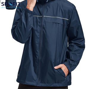 100% Waterproof Hooded Men's Quick Dry Bomber Rain Jacket with High Street Style for Winter Outdoor Use - Product Image 3