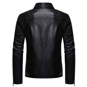 Nouvelle arrivée, veste bomber en cuir de vache véritable pour homme, col rabattu, fermeture éclair, couleur unie, coupe classique, vêtements d'automne - Product Image 6
