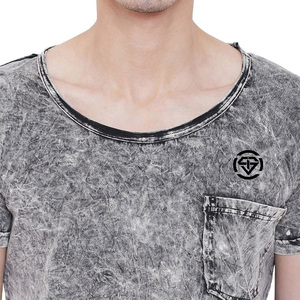 T-shirt en jersey 100 % coton de qualité supérieure pour homme, coupe oversize, personnalisé OEM, décontracté, grande taille, avec impression en relief et technique de lavage, respirant - Product Image 6