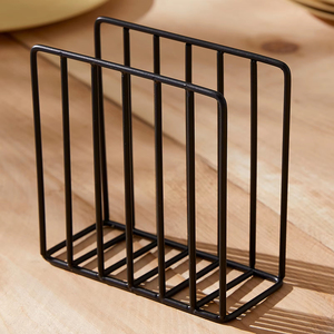 Black Wrought Iron <b>Tissue</b> Paper <b>Holder</b> | Napkin Stand & <b>Kitchen</b> Roll Dispenser for Dining Table, Bathroom, and <b>Kitchen</b> - Product Image 6