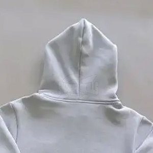 เสื้อสเวตเตอร์มีฮู้ดลายนูนของผู้ชายสไตล์สตรีทไซส์ใหญ่พิเศษเทคนิคการย้อมสีพื้นสำหรับฤดูหนาว - Product Image 4