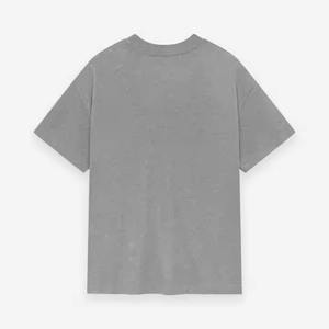 เสื้อยืดผ้าฝ้ายขนาดใหญ่พิเศษสำหรับผู้ชายเสื้อโอเวอร์ไซส์สไตล์วินเทจเสื้อผ้าแนวสตรีทซักได้100% โลโก้ตามสั่ง - Product Image 4